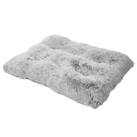 Dog Bed Mats Washable Large Dog Sofa Bed Portable Pet Kennel Long Plush House  Sleep Protector Product Dog Bed (Option: S)